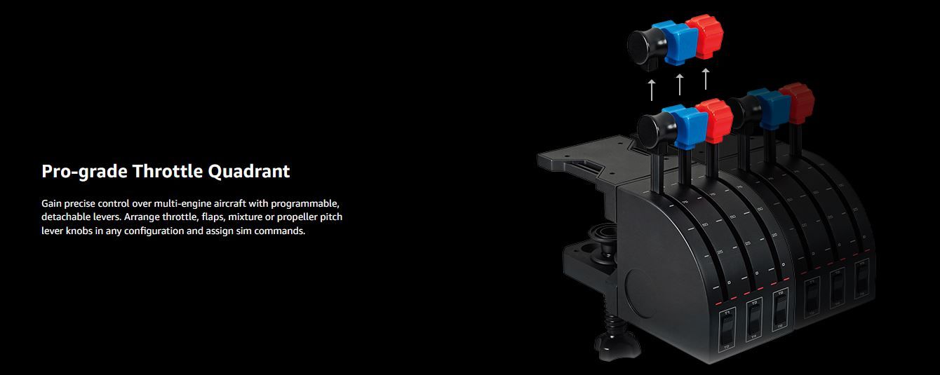 Throttle Quadrant Logitech Flight Yoke System Vietnam