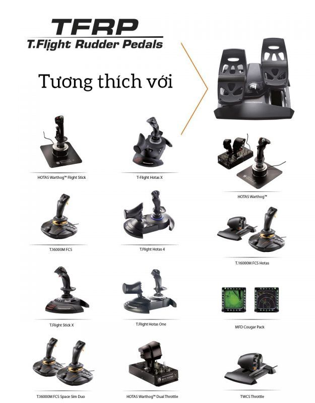 Tuong Thich Thrustmaster Rudder Pedals