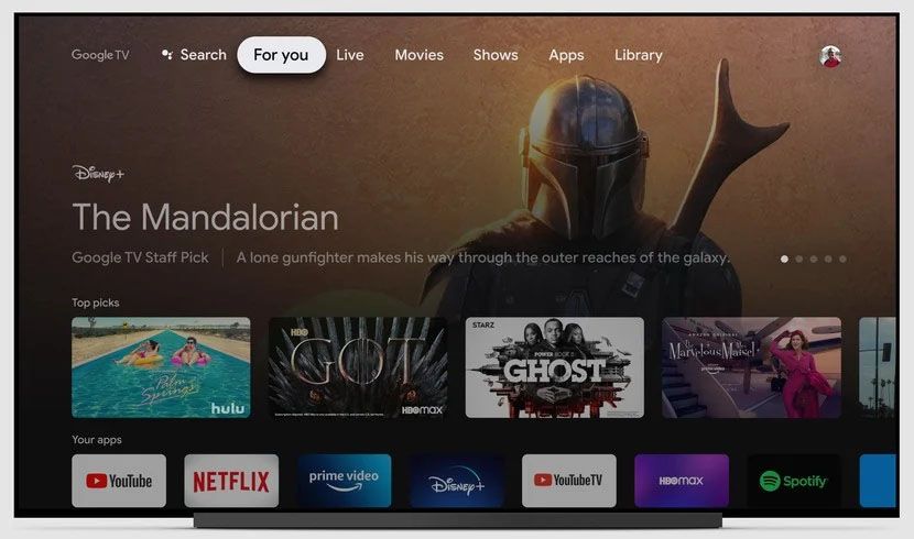 Giao Diện Google Tv