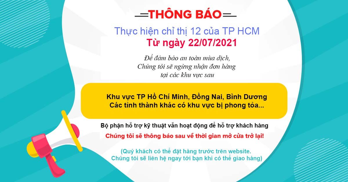 Ngừng Nhận đơn Hàng Dịch 2021