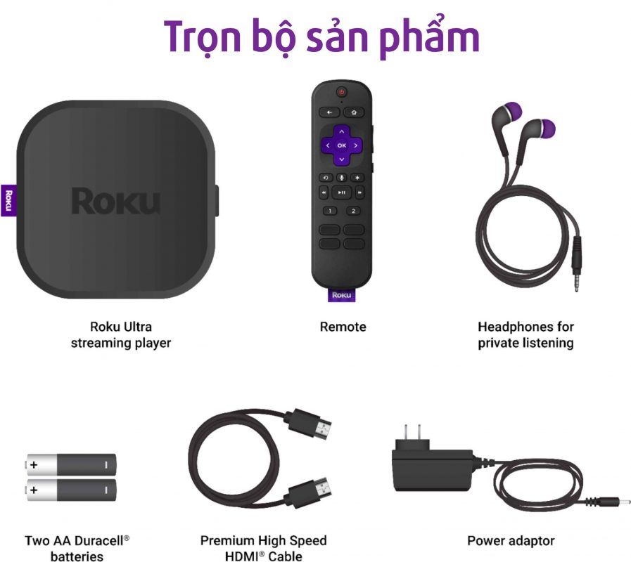 Trọn Bộ Thiết Bị Roku Ultra Hdr 4k Uhd 4800r