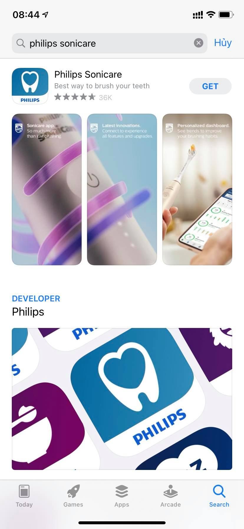 Ứng Dụng Philips Sonicare