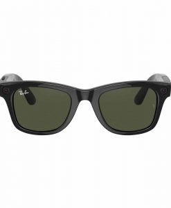 Kính Ray Ban Stories Wayfarer Shiny Black Green 1