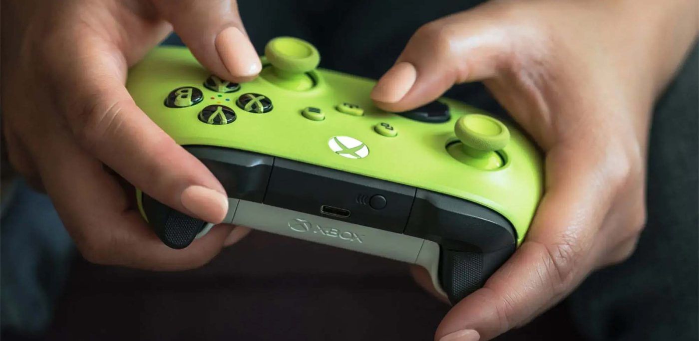 Tay Cầm Xbox Wireless Controller Xanh Electric Volt Tương Thích Pc