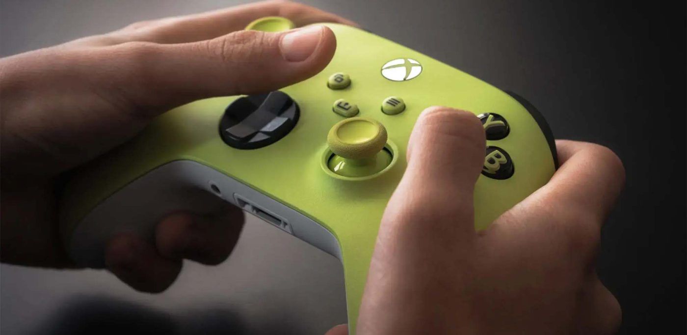 Tay Cầm Xbox Wireless Controller Xanh Electric Volt Vàng Xanh