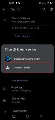 Thêm Tài Khoản Gmaill Cho Android