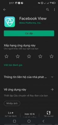 Ứng Dụng Facebook View Khi đã Chuyển Vùng Mạng Thành Công