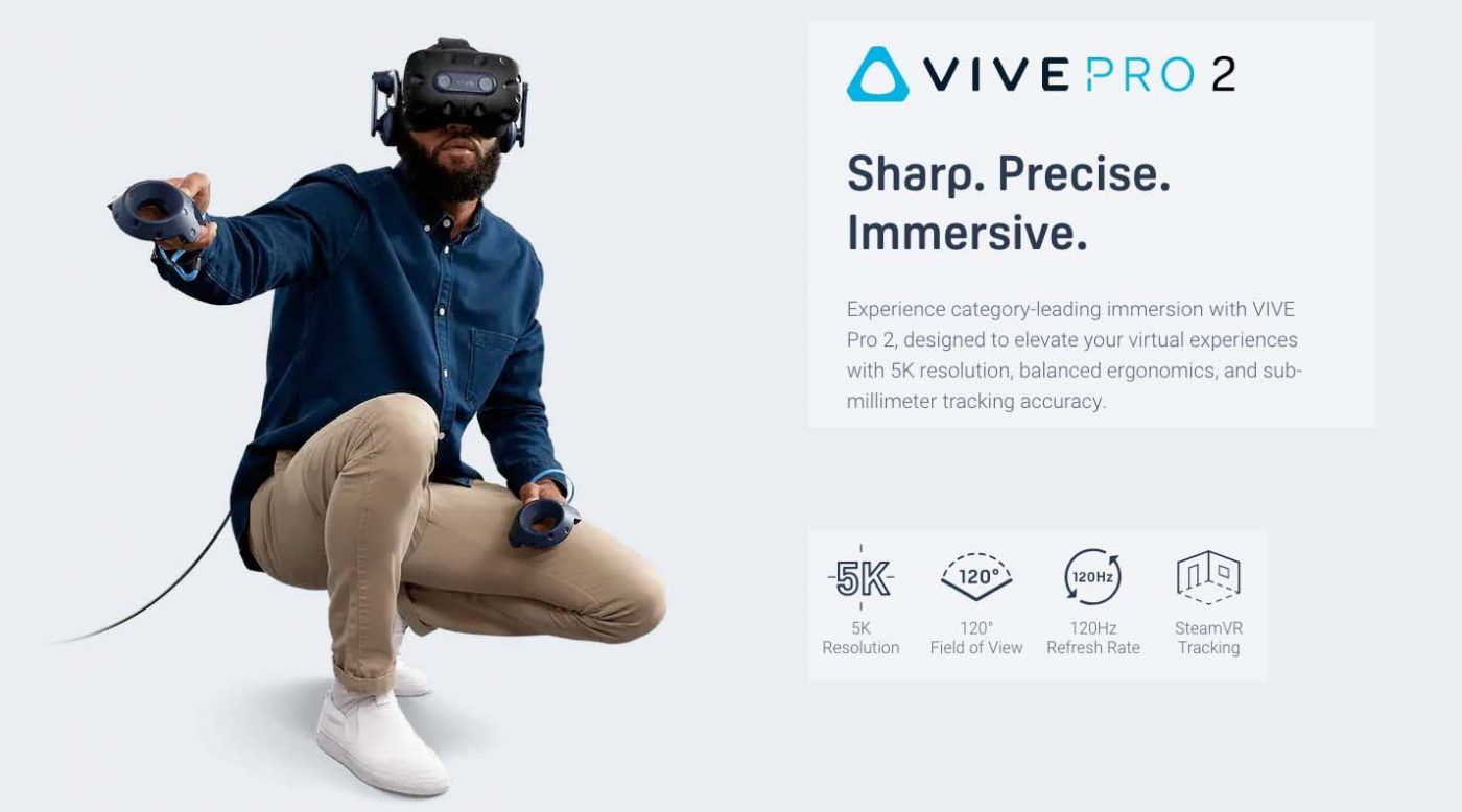 Vive Pro 2 Full Kit Sharp Precise Immersive