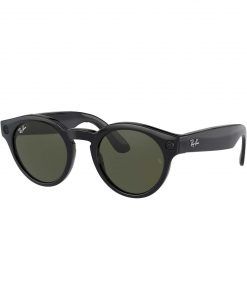 Kính Thông Minh Ray Ban Stories Round Shiny Black Green 1