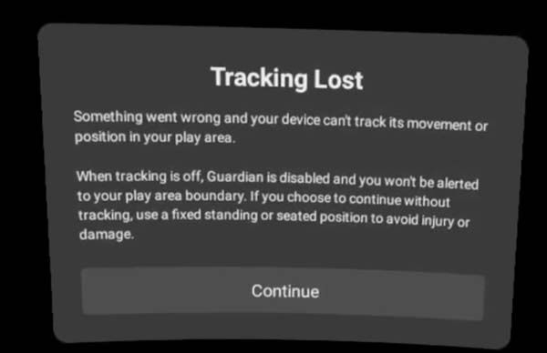 Lỗi Lost Tracking Trên Kính Meta Quest 2