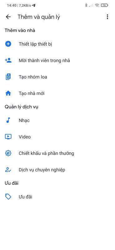 Thiết Lập Thiết Bị