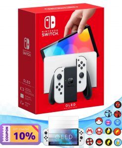 Máy Nintendo Switch White Joycon Kèm Quà Tặng