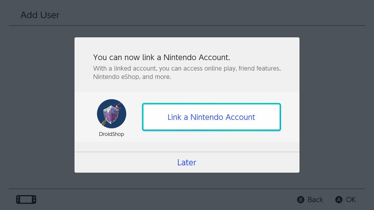 Link A Nintendo Account