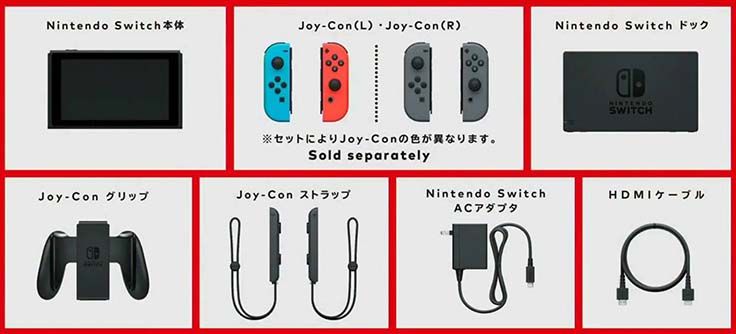 Trọn Bộ Sản Phẩm Nintendo Switch V2