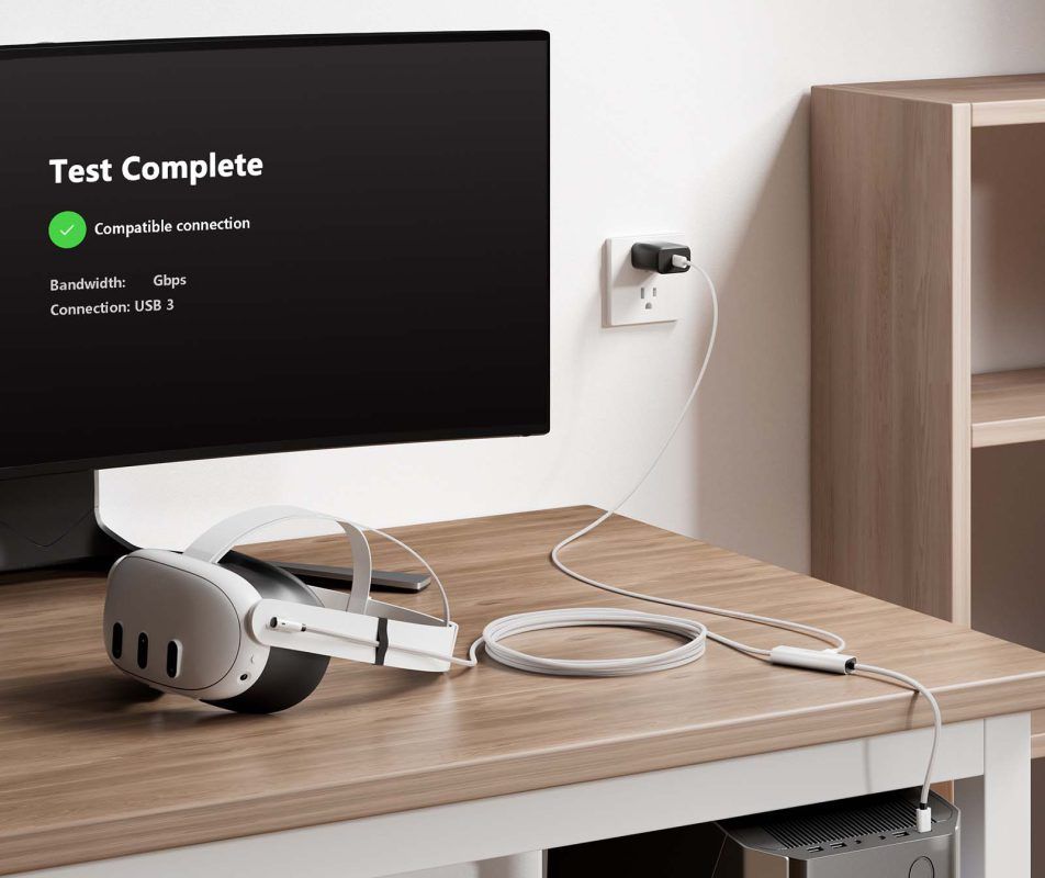 Cáp Meta Link 2 In 1 Hỗ Trợ Sạc Và Pcvr Trực Tiếp Trên Kính Meta Quest