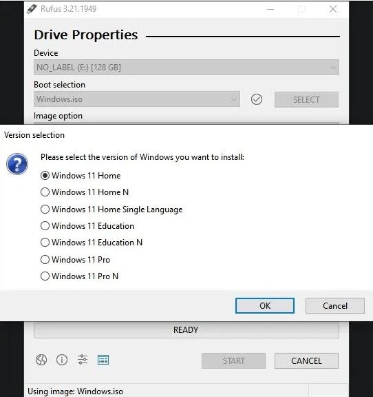 Chọn Phiên Bản Windows 11