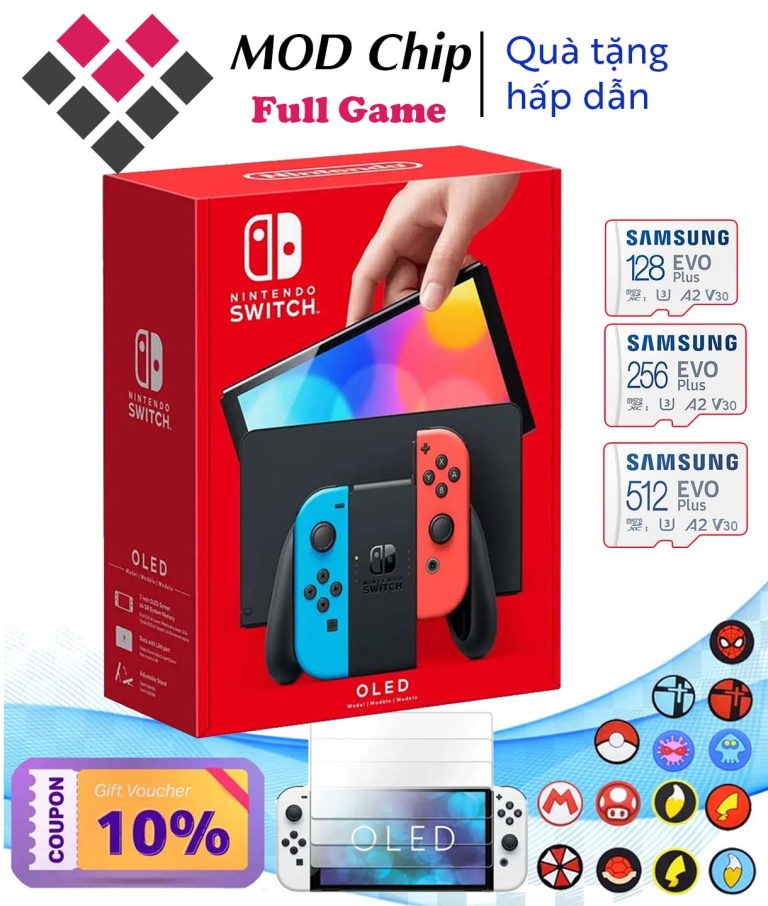 Máy Nintendo Switch OLED Hack - đã Mod Chip cài Full Game