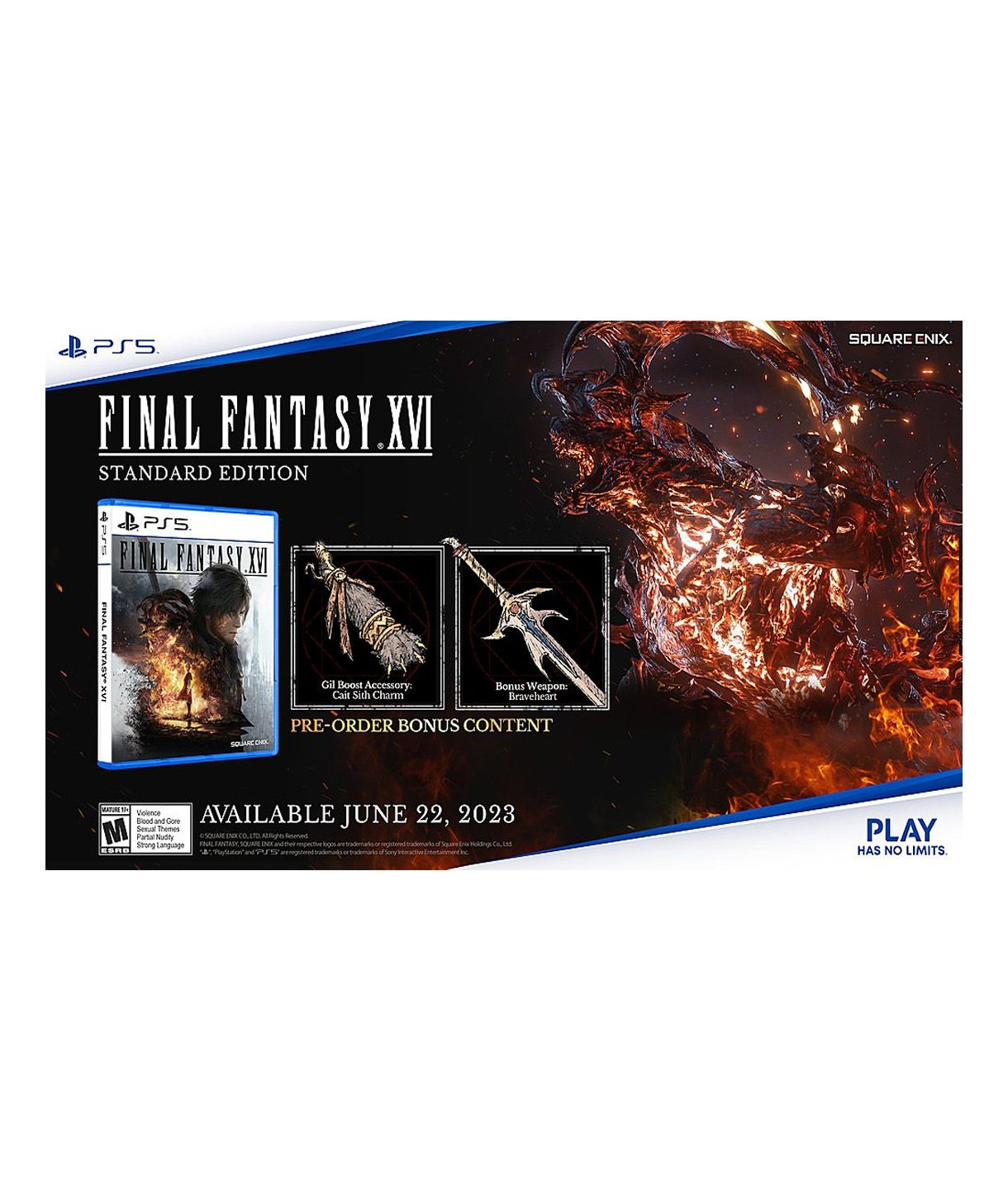 Final Fantasy XVI / Final Fantasy 16 (PS5/Playstation 5) BRAND NEW  662248927152