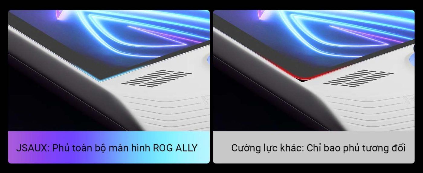 Kính Cường Lực Jsaux Cho Rog Ally Bao Phủ Toàn Màn Hình