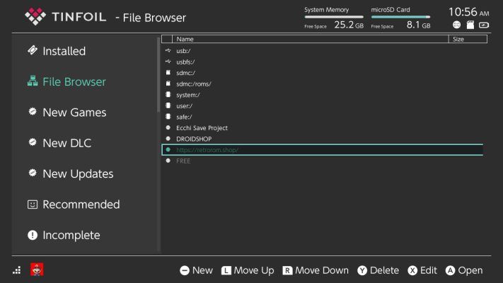 Vào File Browser để Chọn Server Gam