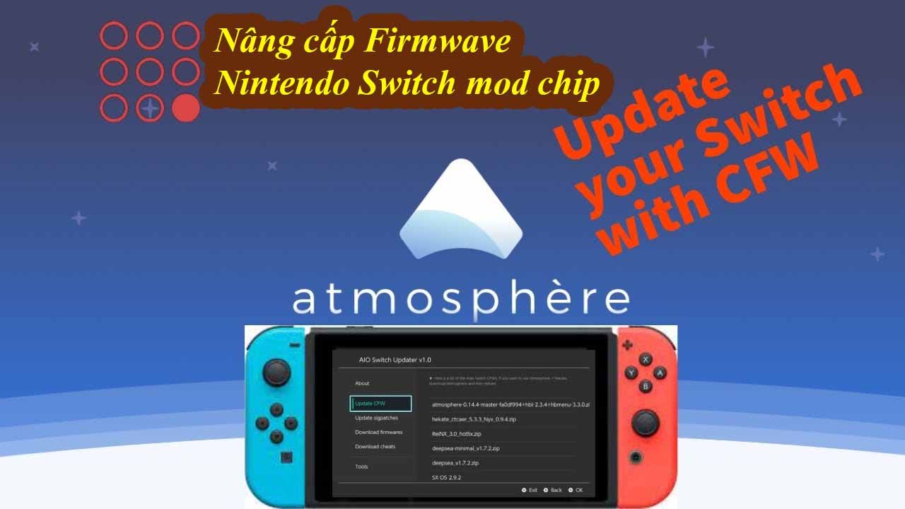 Hướng Dẫn Nâng Cấp Hệ điều Hành Nintendo Switch Mod Chip
