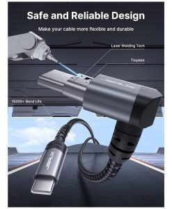 Jsaux Cáp Usb C Bẻ Góc 90 độ Hình Chữ L 4
