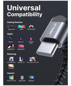 Jsaux Cáp Usb C Bẻ Góc 90 độ Hình Chữ L 5