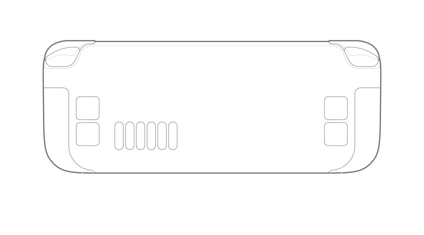 Bố Trí Mặt Sau Steam Deck Oled 1tb