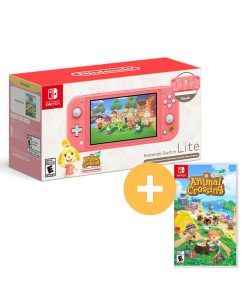 Máy Nintendo Switch Lite Animal Crossing Bundles Hồng