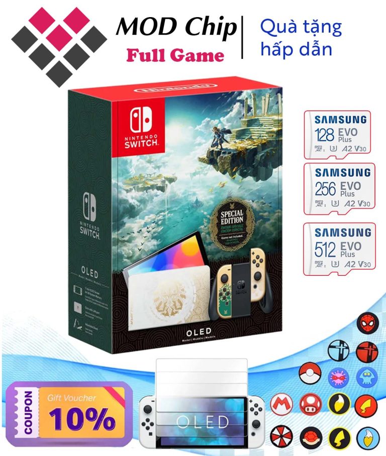 Máy Nintendo Switch OLED Hack - đã Mod Chip cài Full Game