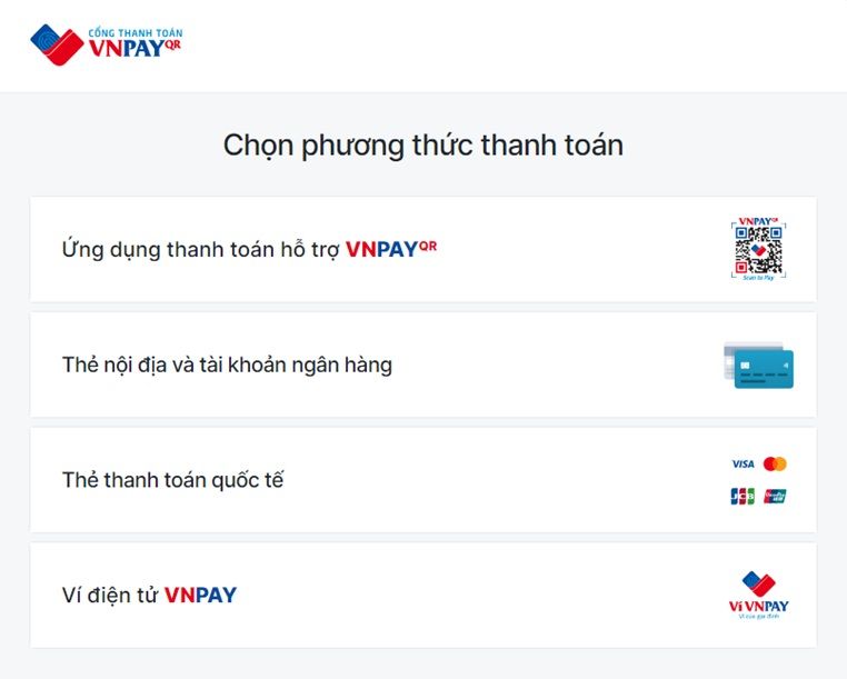 Phương Thức Thanh Toán Vnpay