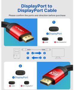 Jsaux Cáp Displayport 1.4 8k Chính Hãng 4