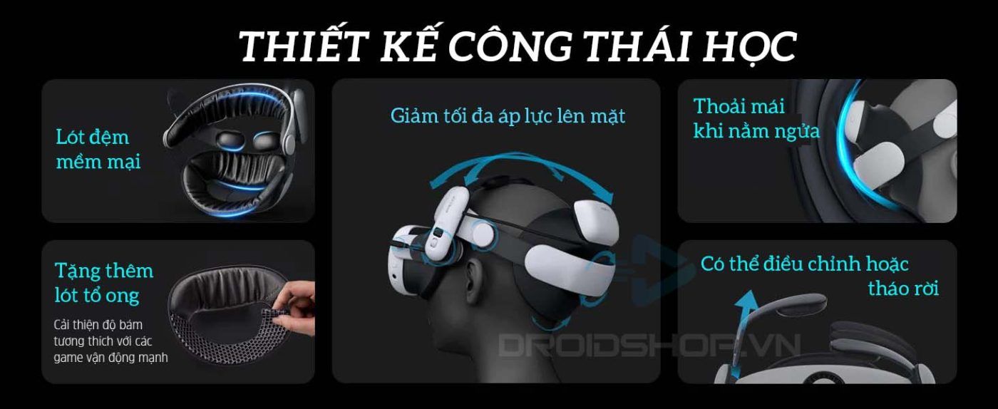 Bobovr S3 Pro Thiết Kế Công Thái Học Cho Quest 3