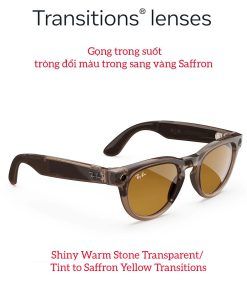 Kính Thông Minh Ray Ban Meta Headliner Warm Stone Transparent To Saffron Yellow 1