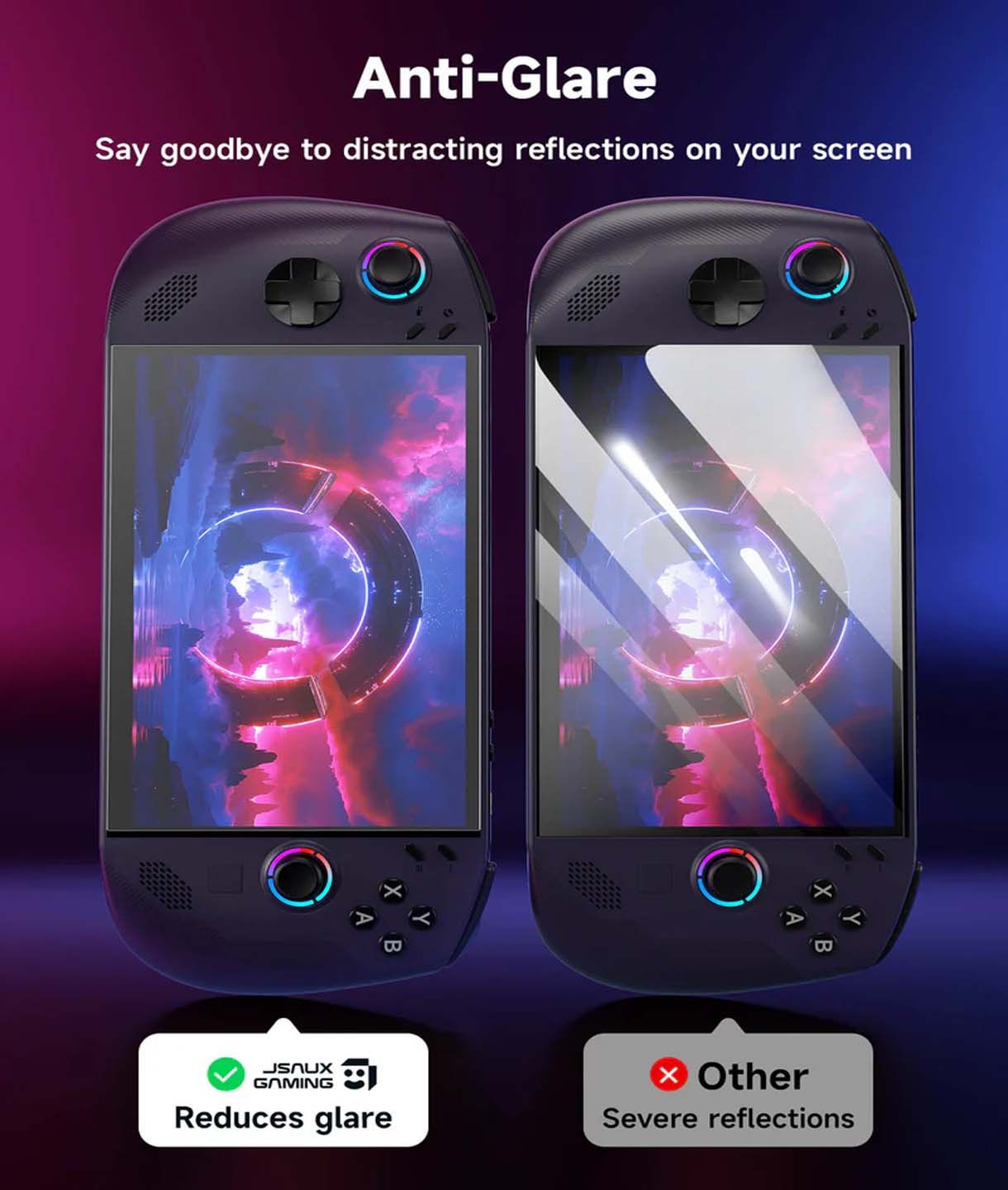 JSAUX Anti-Glare Screen Protector for Legion Go S - Image 4