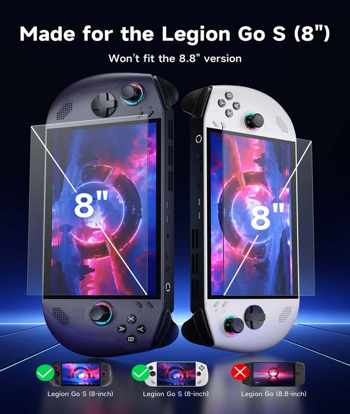 JSAUX Anti-Glare Screen Protector for Legion Go S - Image 6