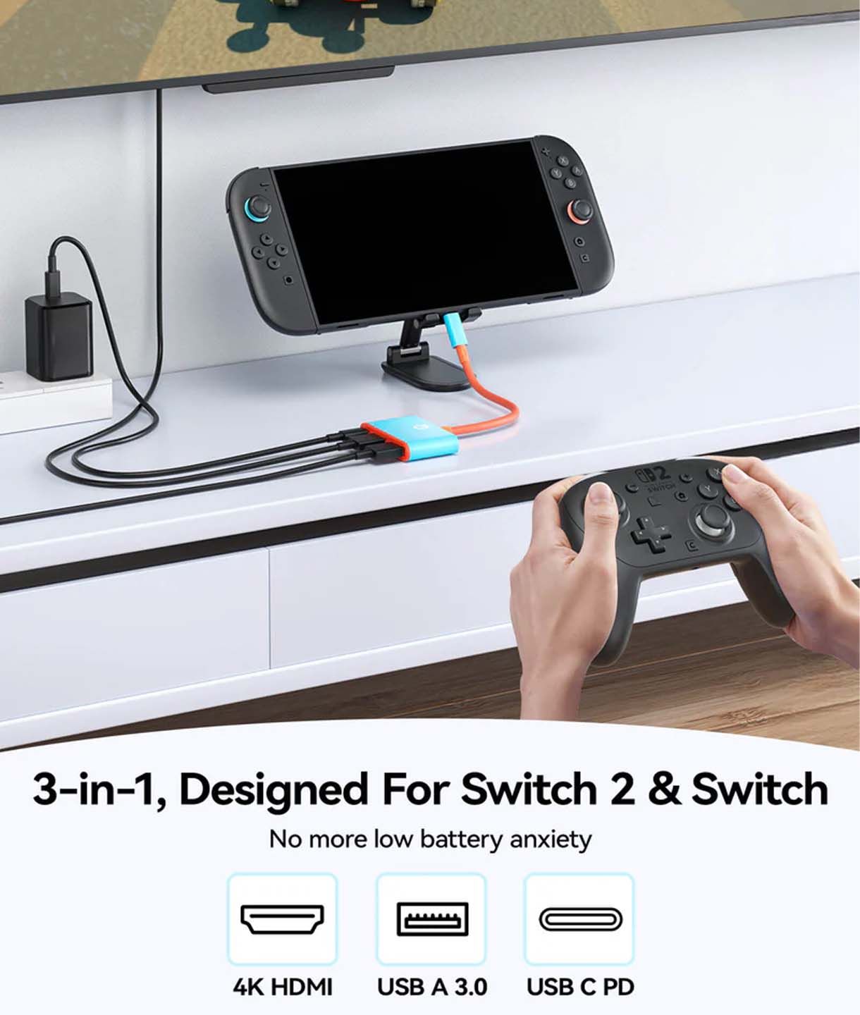 JSAUX Dock Adapter for Switch 2 - Image 3
