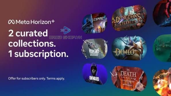 Gói Meta Horizon+ Cho Người Dùng Sỡ Hữu 2 Game Mới Mỗi Tháng