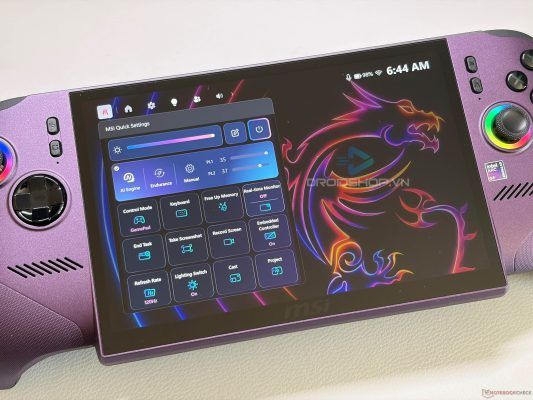 Màn Hình Ips Của Msi Claw 8 Ex Ai +