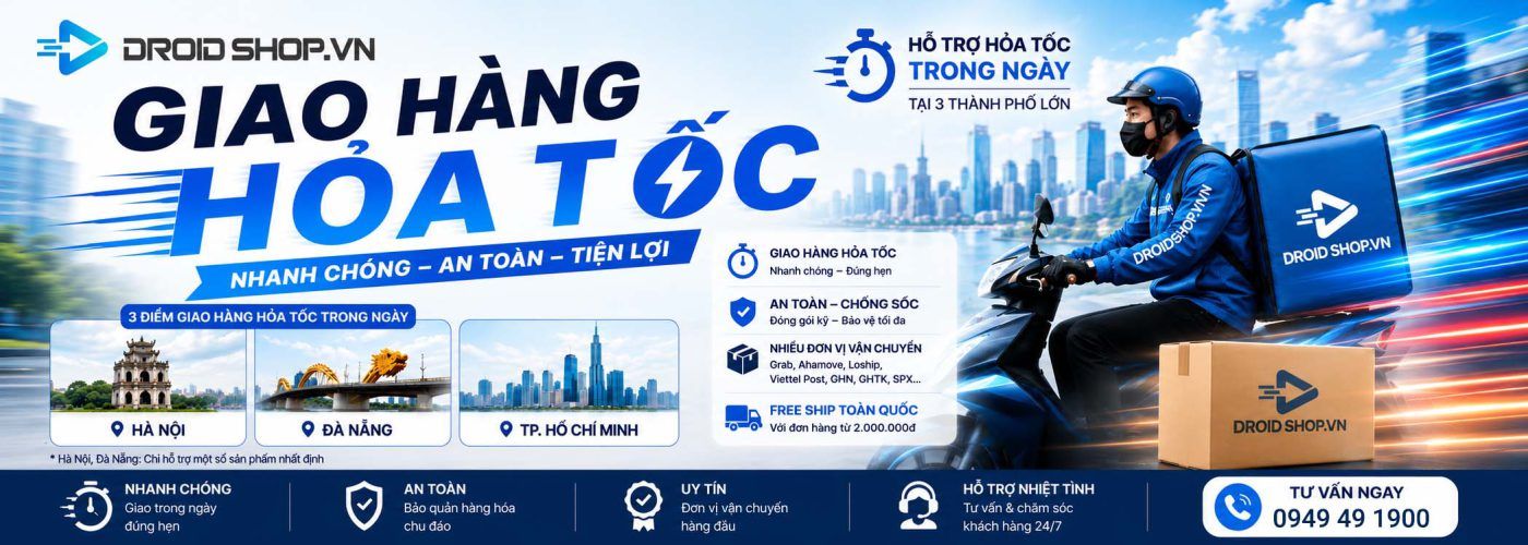 Banner Giao Hàng Hỏa Tốc Droidshop