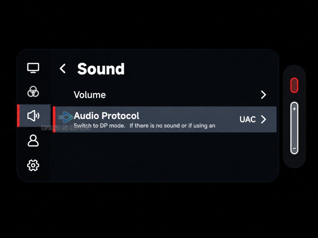 Chọn Mục Audio Protocol