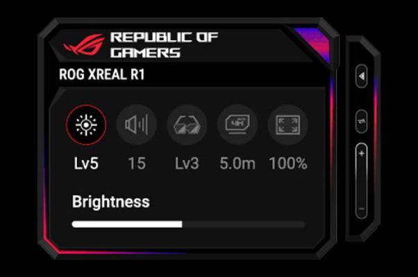 Rog Xreal R1 Giao Dien Menu