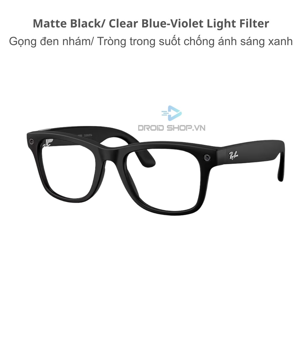 Ray Ban Meta Wayfarer Gen 3 Matte Black Clear