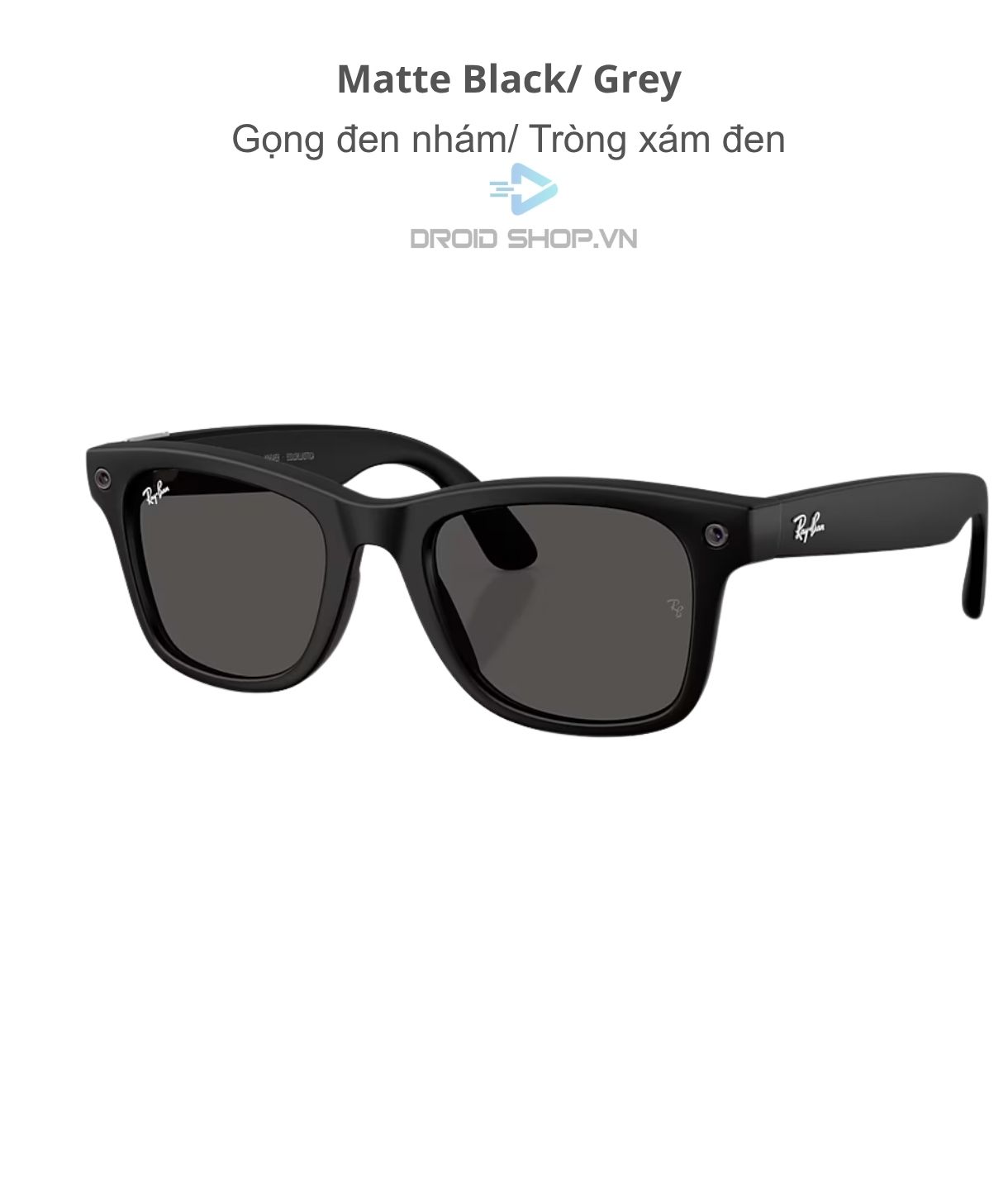 Ray Ban Meta Wayfarer Gen 3 Matte Black Grey