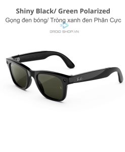 Ray Ban Meta Wayfarer Gen 3 đen Bóng Tròng Xanh Phân Cực